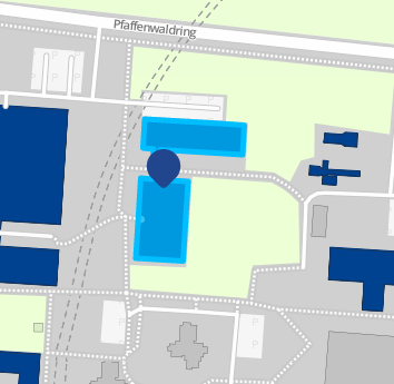 Small map cutout of institute location